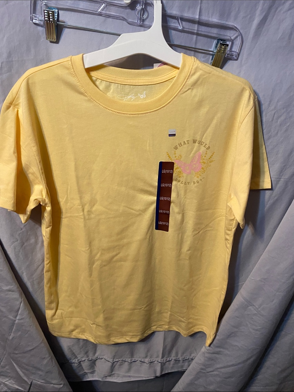 Dolly Parton concert Yellow Butterfly Graphic Short Sleeve Tee - Kids